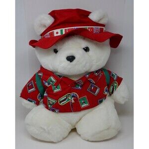 Dayton Hudson Marshall Fields 1993 Santabear World Traveler Plush